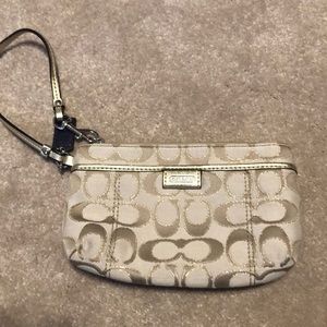 Gold Coach Wristlet